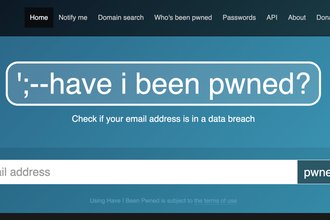 Screenshot: Have I Been Pwned landing page
