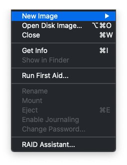 New Image drop-down menu location