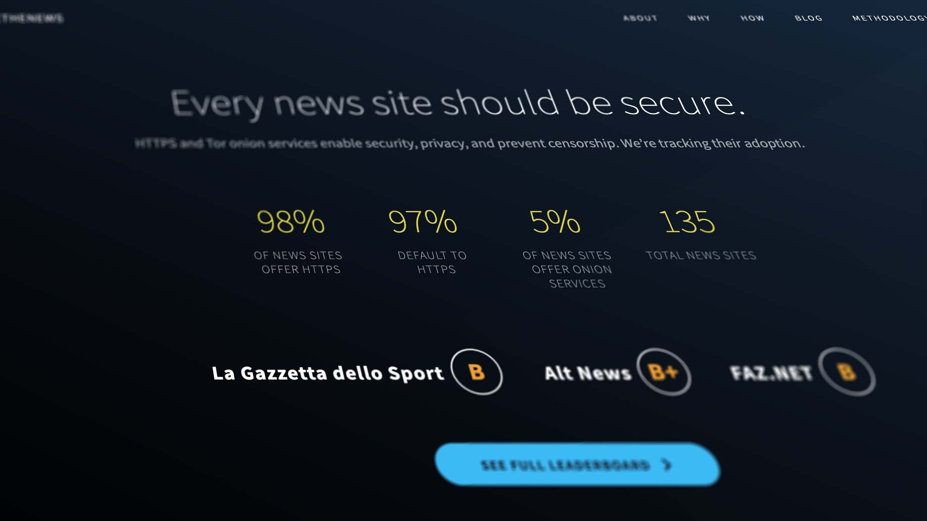 Screenshot of Secure The News