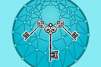 Header image of three ornate keys laid out atop a circular grid.