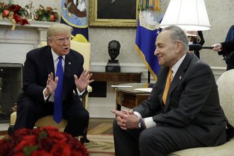 Sen. Chuck Schumer meeting with Donald Trump in 2018