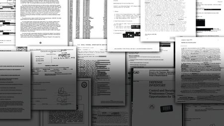 A photo illustration of documents gathered during an AP investigation