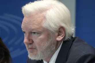 WikiLeaks founder Julian Assange addresses the Council of Europe in October.