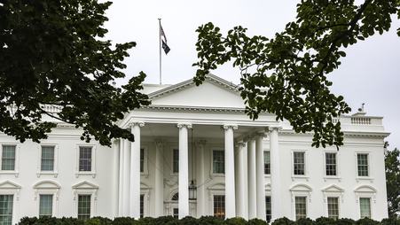 The White House exterior in October 2024.