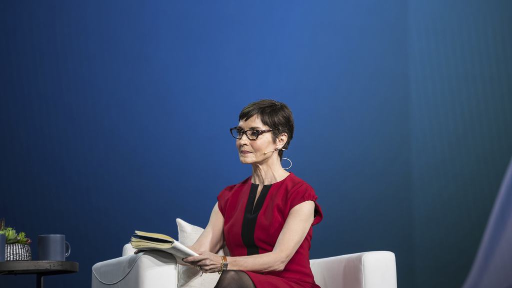 Journalist Catherine Herridge speaks at a conference in Las Vegas last year.