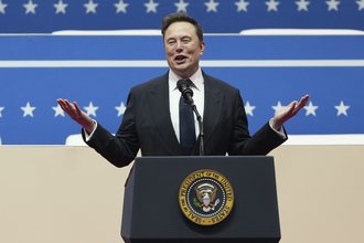 Elon Musk at President Donald Trump’s inauguration parade in Washington, D.C., on Jan. 20, 2025