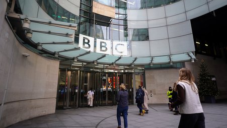 BBC’s Broadcasting House in central London, England.