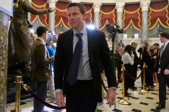 Paramount Skydance chairman and CEO David Ellison arrives before President Donald Trump’s State of the Union address in the House chamber at the U.S. Capitol in Washington, Feb. 24, 2026