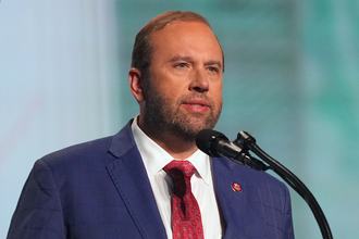 Rep. Jason Smith, R-Mo., speaks at the Republican convention on Sept. 10, 2026, in Dallas.
