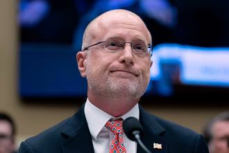 Federal Communications Commission Chairman Brendan Carr testifies before a House oversight hearing on the Federal Communications Commission on Capitol Hill in Washington, Jan. 14, 2026.