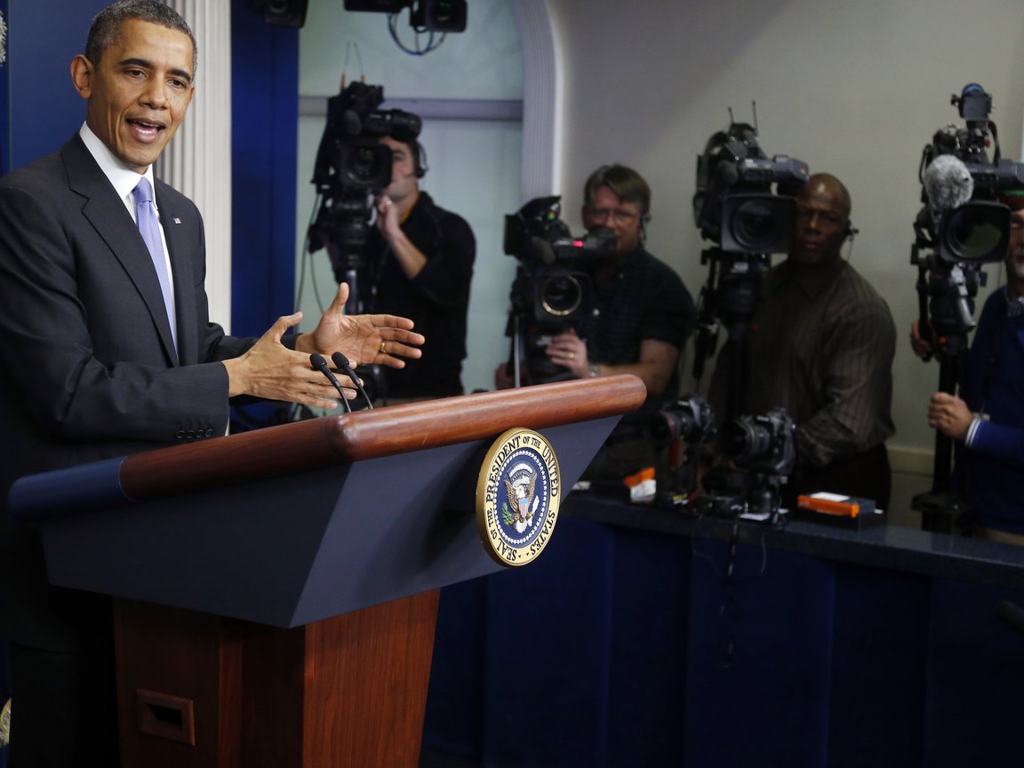 President Barack Obama speaks during his end-of-the-year news conference at the White House on Dec. 20, 2013.