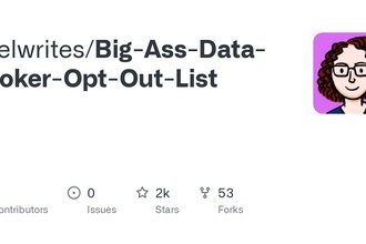 Header image for Yael Grauer's big ass data broker opt-out list