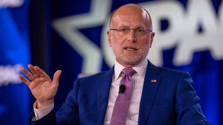 Federal Communication Commission (FCC) chairman Brendan Carr speaks at the Conservative Political Action Conference (CPAC) in Dallas, March 27, 2026. (AP Photo/Gabriela Passos, File)