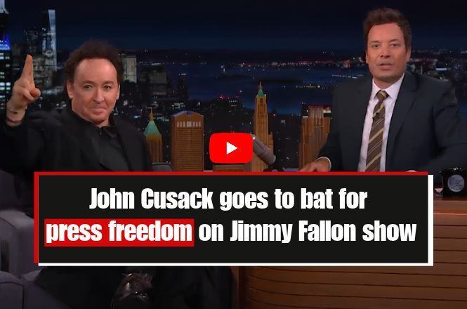 Clip of John Cusack on “The Tonight Show Starring Jimmy Fallon” in September 2026 discussing the Penlight Prize.