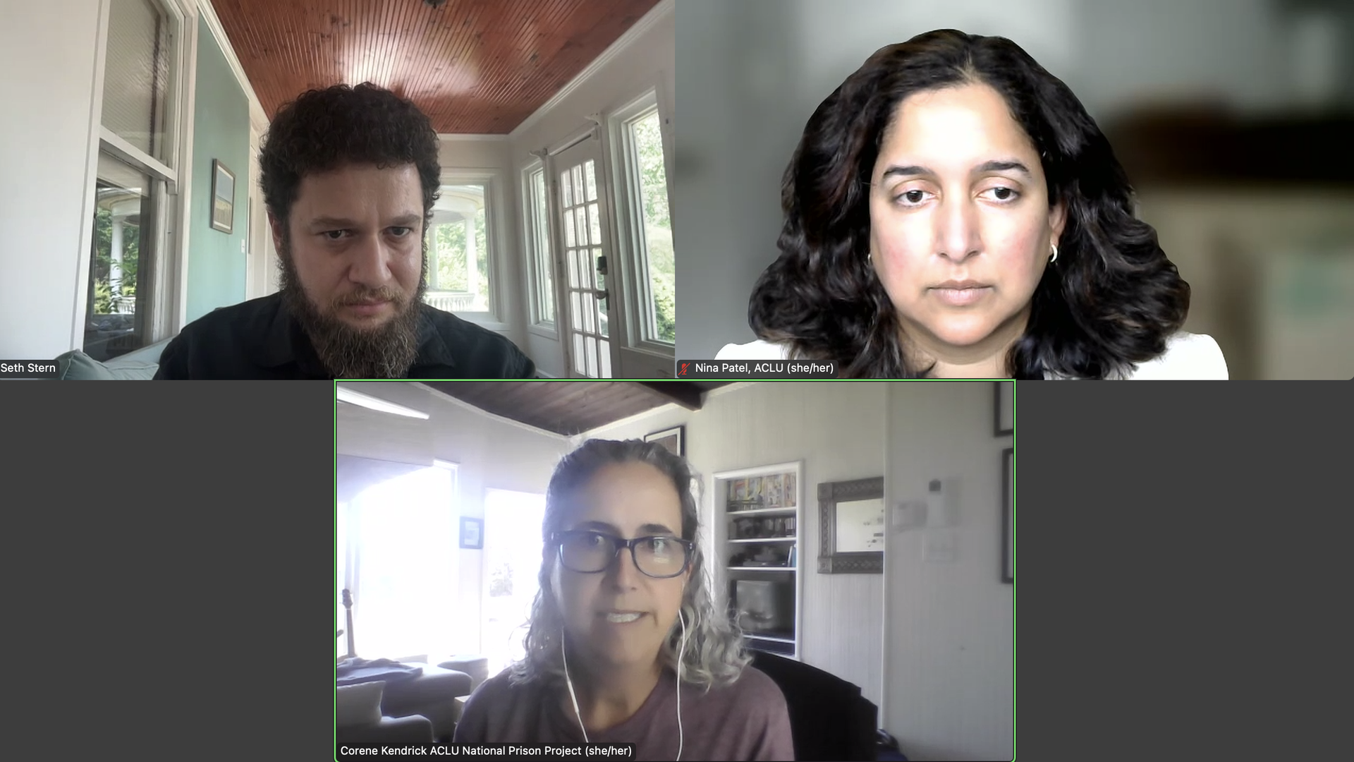 The ACLU’s Nina Patel and Corene Kendrick, and FPF’s Seth Stern, discuss how federal law restricts incarcerated journalists from vindicating their constitutional rights. Incarcerated journalist Jeremy Busby joined the conversation by phone.