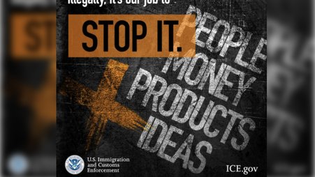 Screenshot of a graphic from a deleted ICE tweet from April 10, 2025