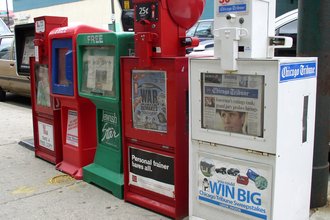 Newsboxes in Chicago