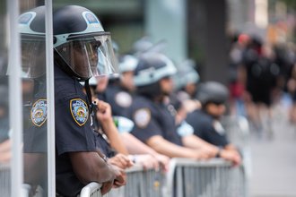 New_York_City_Police_Officers_In_Riot_Gear_Black_Lives_Matter_Protests