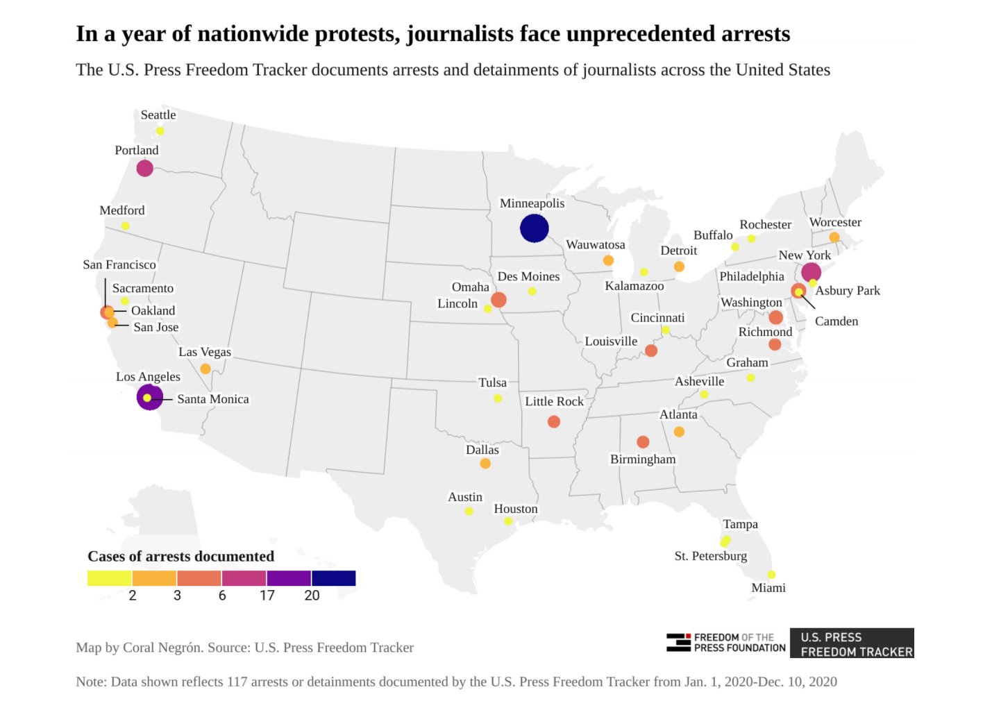 arrest map