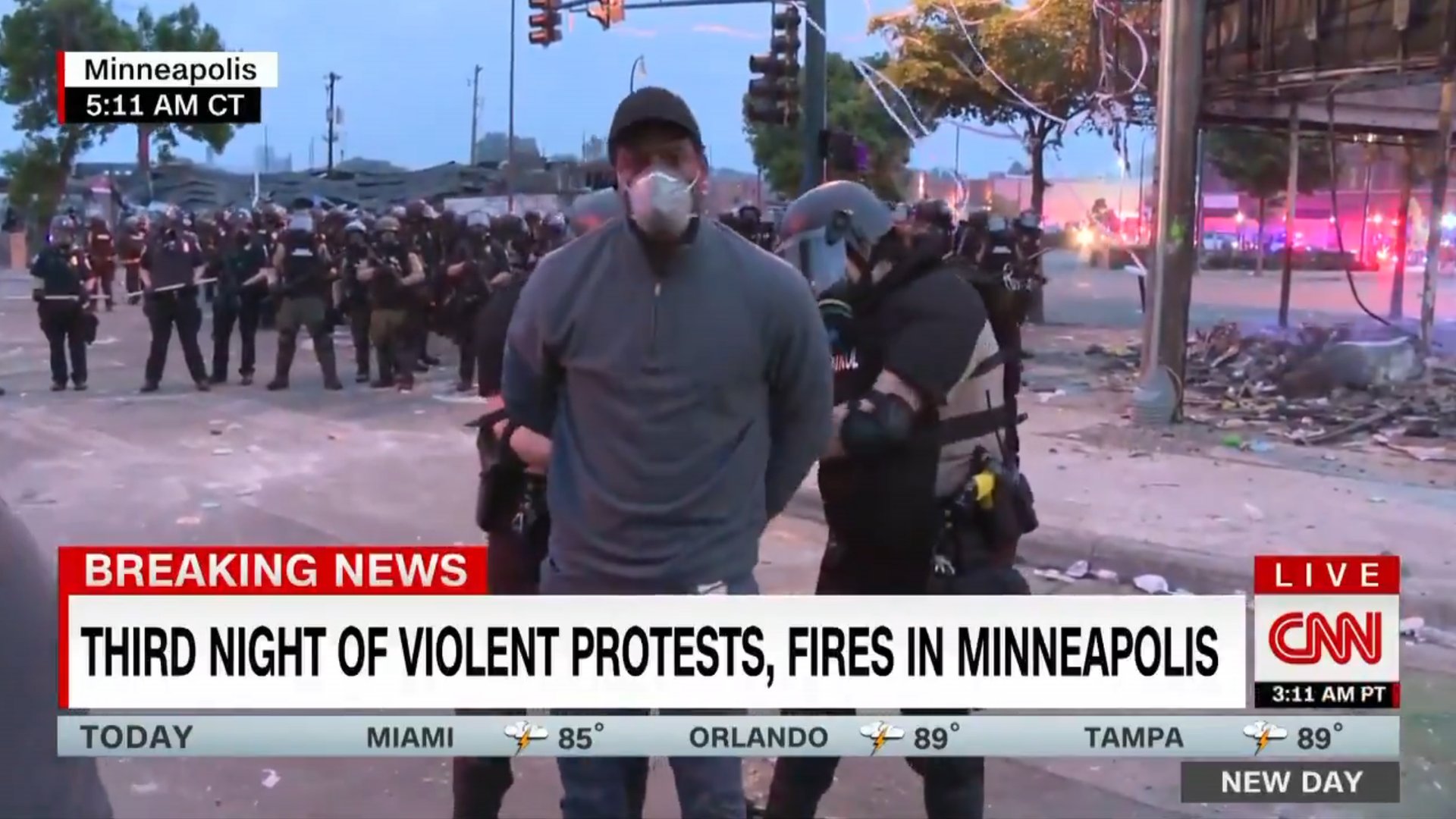 CNN arrest screenshot