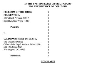 Ozturk FOIA complaint