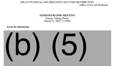 Image of large FOIA redactions - b5