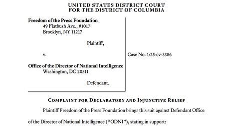 FPF sues ODNI