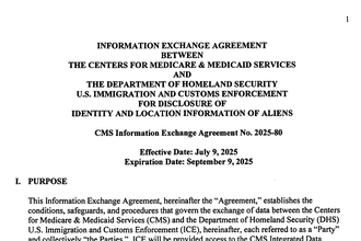 ICE-Medicaid data sharing