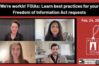 FOIA webinar screenshot