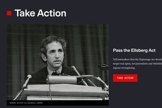 A screenshot of the action center page of FPF’s website.