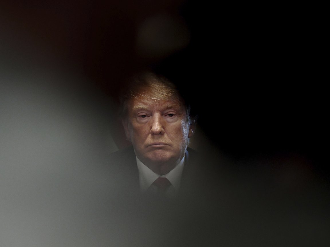 President Donald Trump during a meeting with the members of Congress in the Cabinet Room of the White House, in Washington, D.C., on June 20, 2018