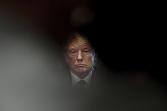 President Donald Trump during a meeting with the members of Congress in the Cabinet Room of the White House, in Washington, D.C., on June 20, 2018