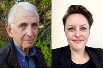 Daniel Ellsberg and Lauren Harper illustration