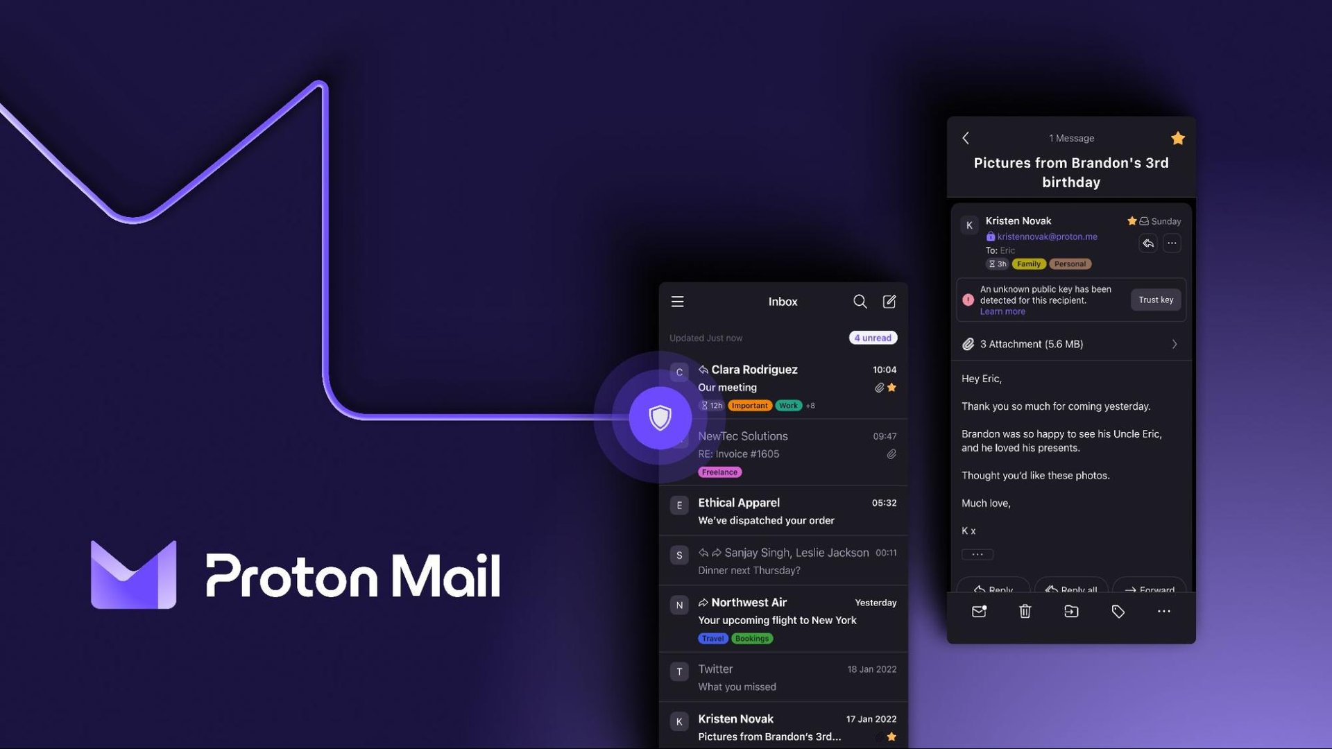 Screenshot from Proton website.