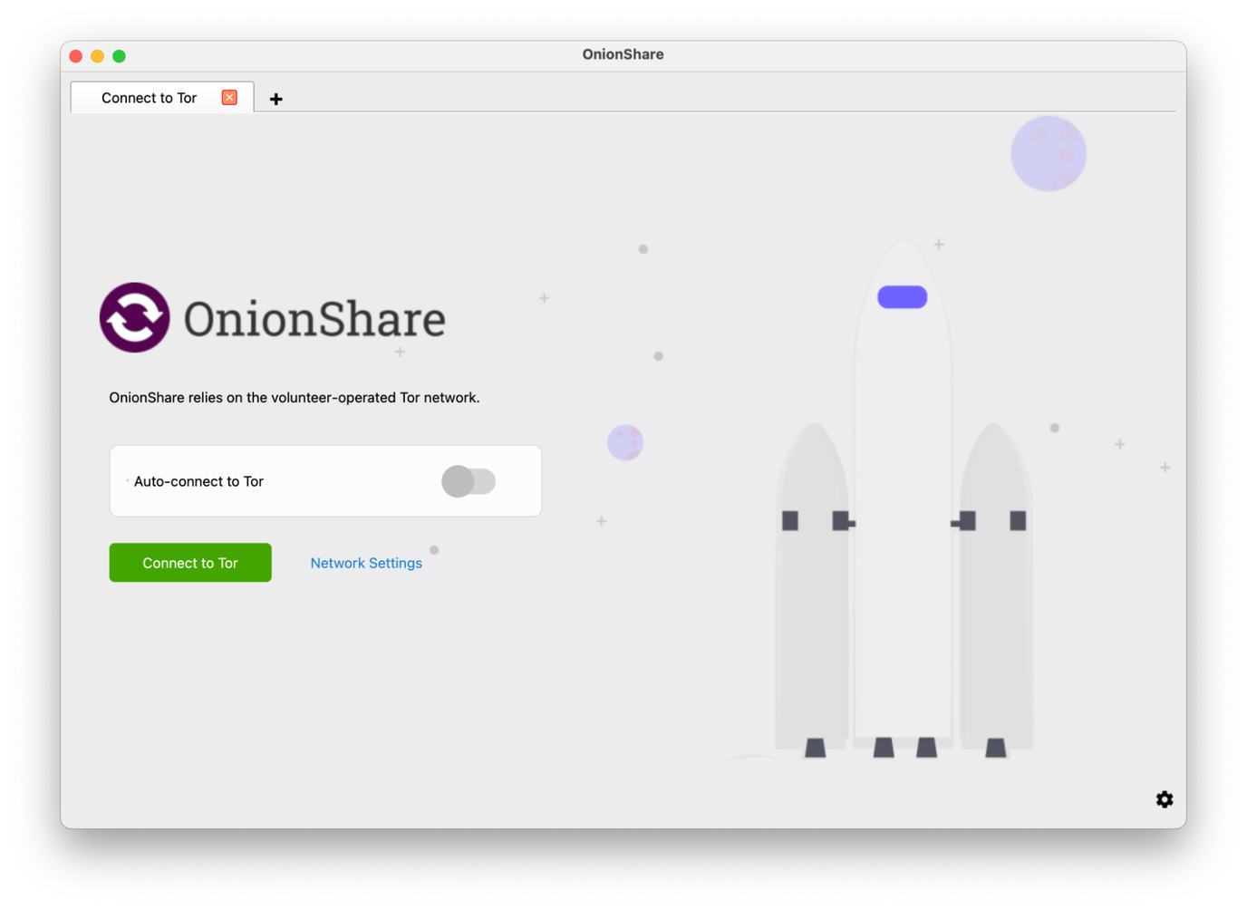 Screenshot from OnionShare webpage.