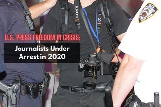 Journalists Under Arrest 2020 report cover section