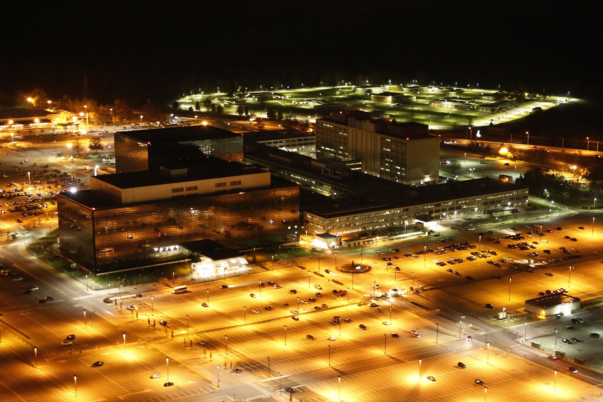 NSA at Night by Trevor Paglen