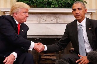 barack obama donald trump meeting