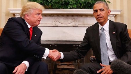 barack obama donald trump meeting