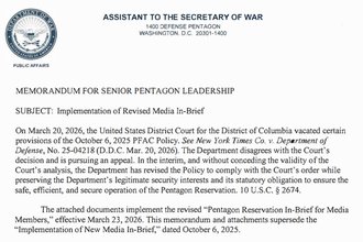 Screenshot via the Department of Defense