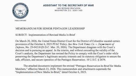 pentagon memorandum
