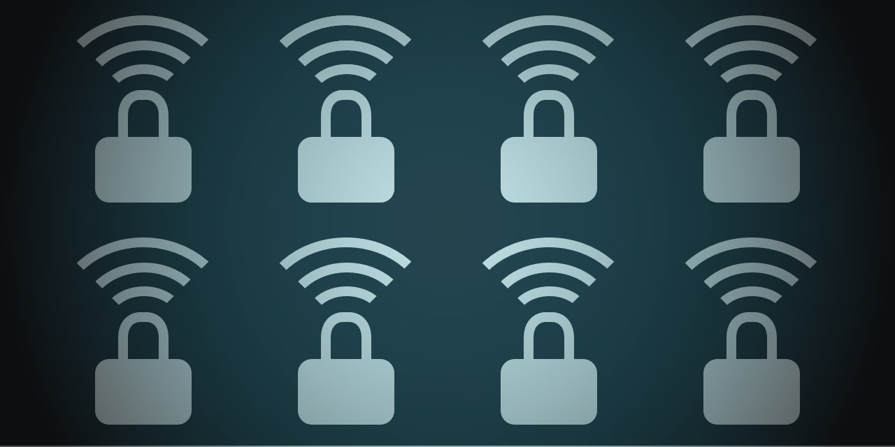 Header image showing wi-fi signal and lock icons.