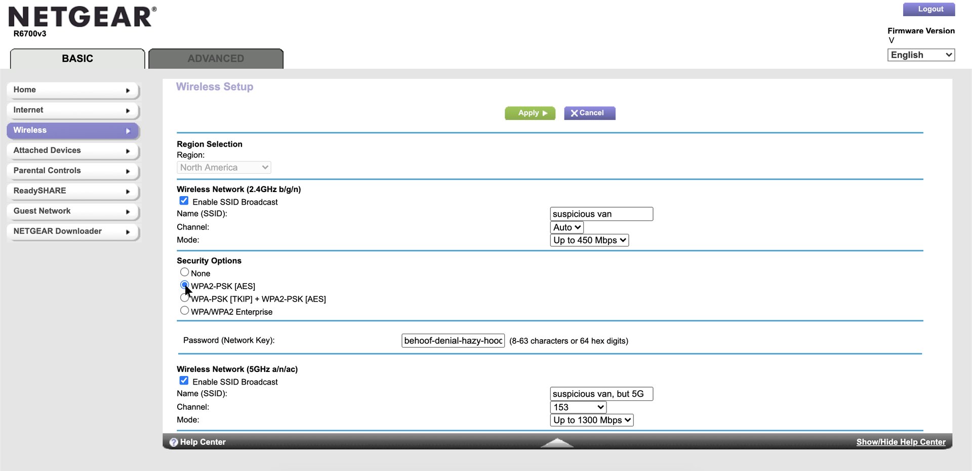 Screenshot from a router's authentication settings interface.