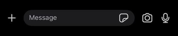 A screenshot demonstrating where to find the icon to send messages securely within a Signal chat
