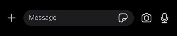 A screenshot demonstrating where to find the icon to send messages securely within a Signal chat